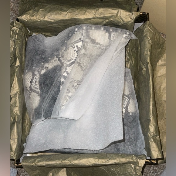 Studded Snake Print ankle boots. - Picture 5 of 8